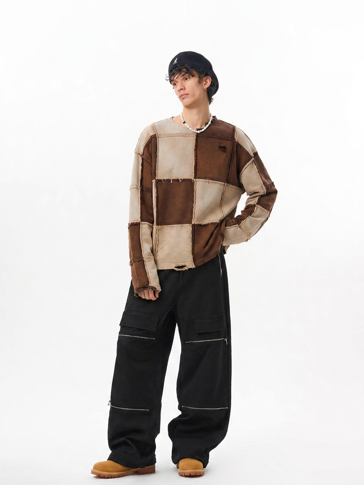 Wasteland-Style Color-Block Sweatshirt