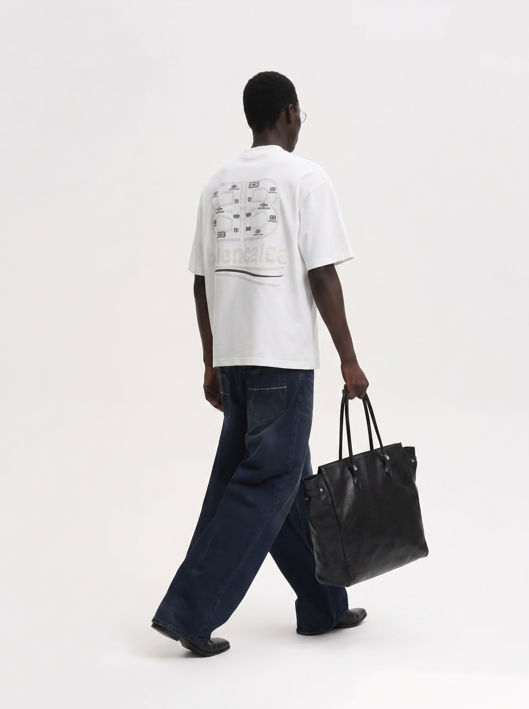 Chenille Embroidery – Rhinestone – Print Tee