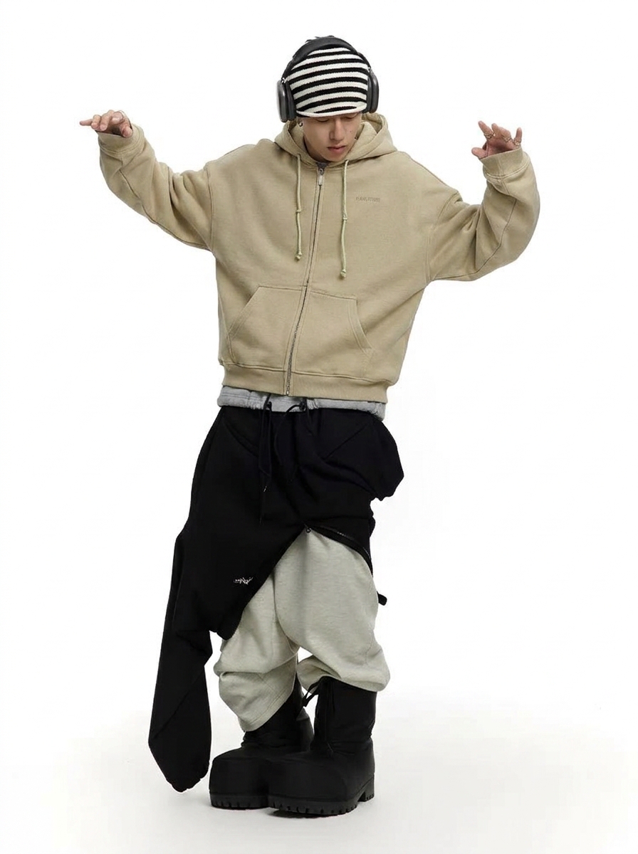 Reversible Embroidered Hoodie