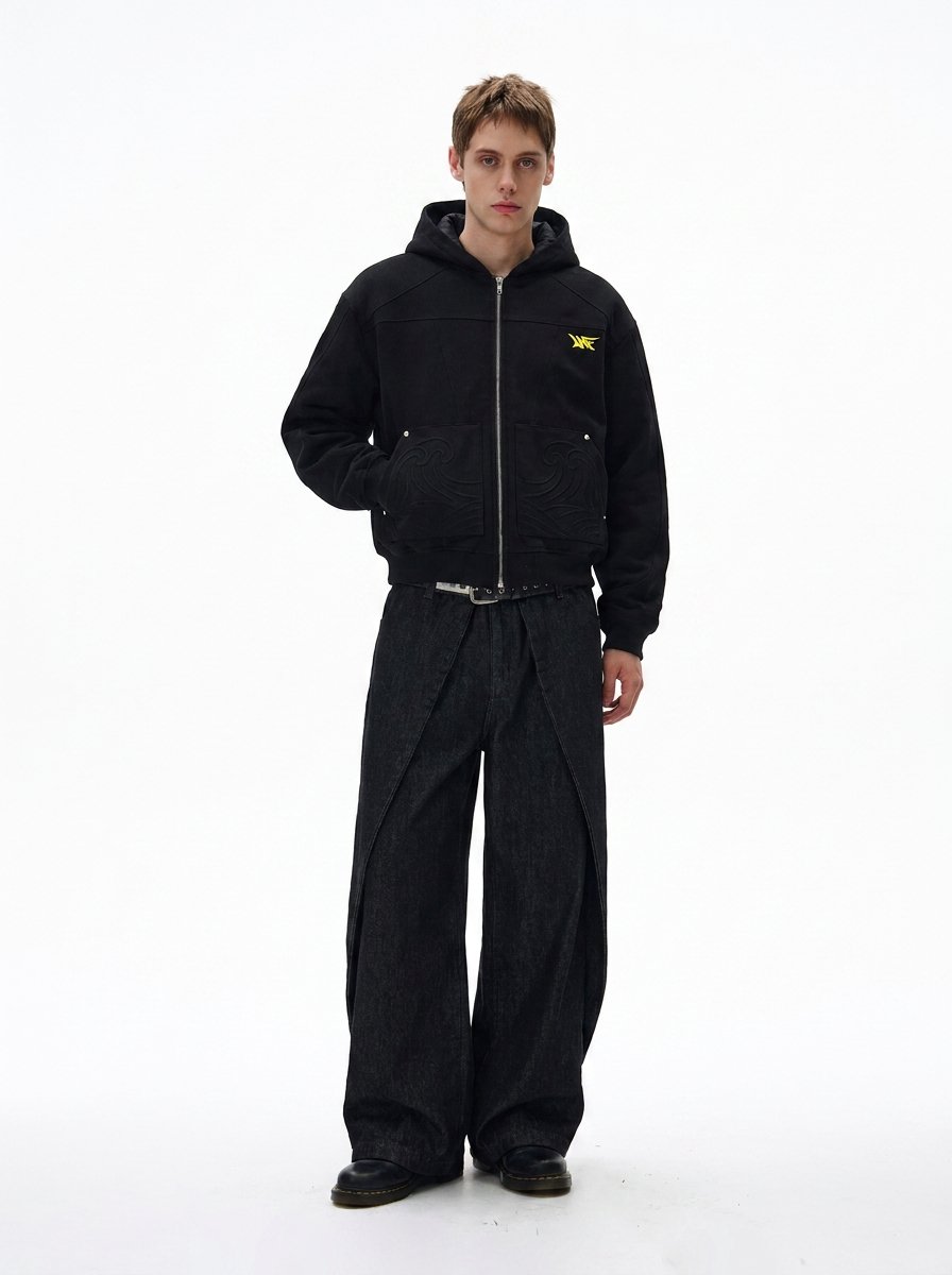 Heavyweight Embroidered Zip Hoodie
