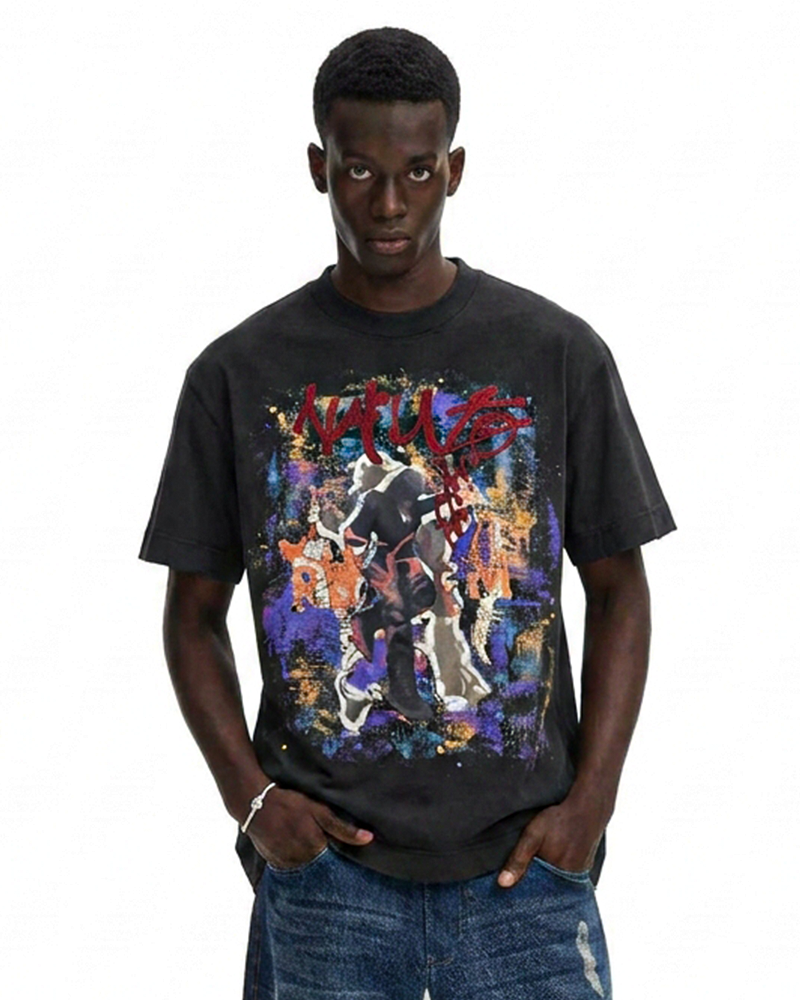 Embroidery Print T-Shirt
