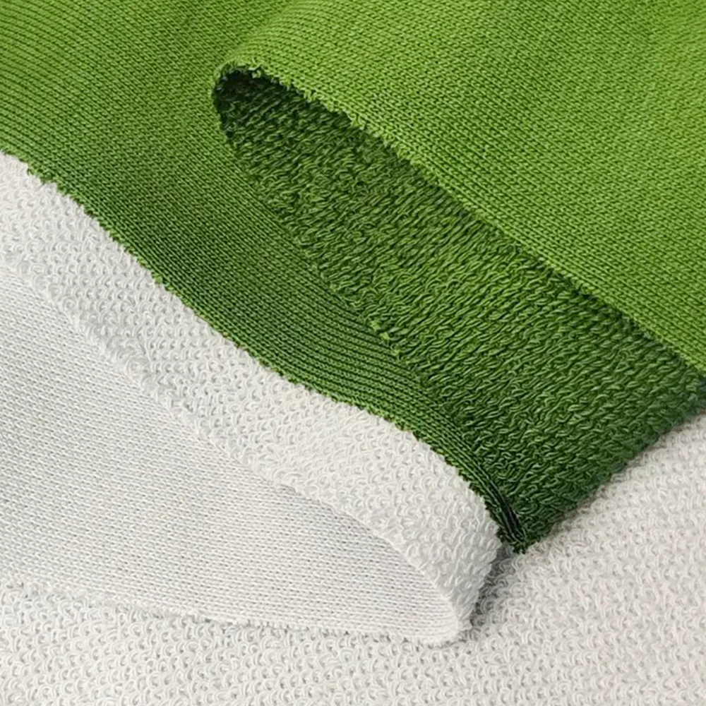 French terry loop-back knit fabric