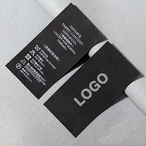 Wash care label for clothing